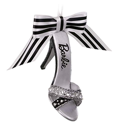 Hallmark Keepsake Christmas Ornament 2019 Year Dated 60th Anniversary Special Edition, Shoe-Sational Metal, Barbie High Heel