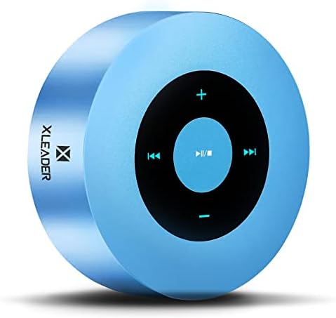 Xleader [ Smart Touch] Bluetooth Speaker SoundAngel A8 (3rd Gen) Premium Rose Gold Mini Speaker with Portable Waterproof Case Mic Aux 15h Music Crystal Sound, for iPhone iPad Tablet Shower Girl Gift