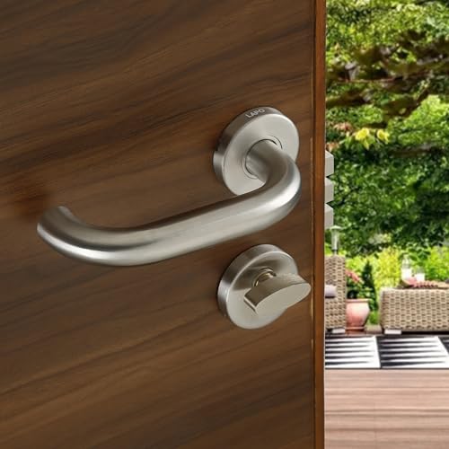 Image of LAPO Mortise Door Lock for Home Main Door & Bedroom with Handle, Heavy-Duty 70mm Cylinder, 50x85mm Body, 3 Brass Keys, Left-Right Fit 30-50mm Door Home Office Hotel | Matt Finish | CMH-6T