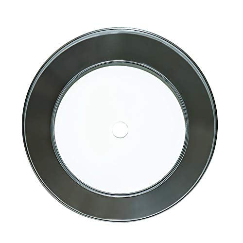 Caesar hochwertiges Glas & Edelstahl Kohleteller für Shisha - Transparent - 25,2 cm Ø I passt auf allen gängigen…