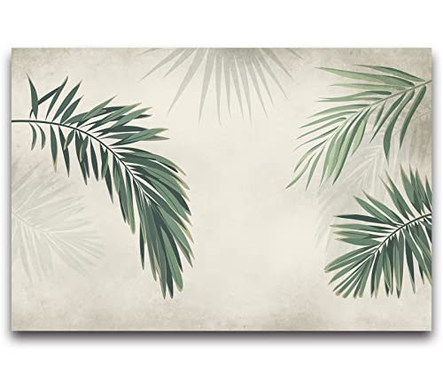 Cliouar-Vintage Palm Leaf Banana Leaf Wallpaper Mural Bedroom Living Room Decor 103" X 69"(Not Self-Adhesive) #TOP3