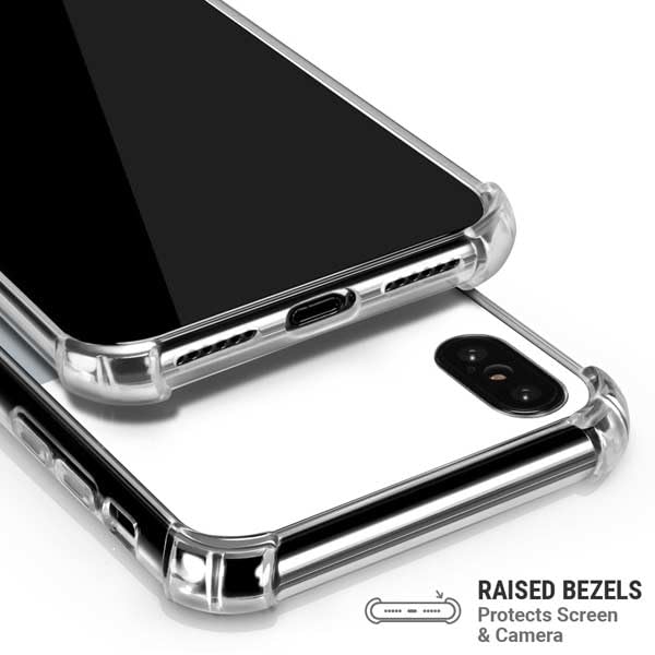 Skinit Clear Phone Case Compatible with iPhone Xs Max - Officially Licensed NFL Las Vegas Raiders Double Vision Design