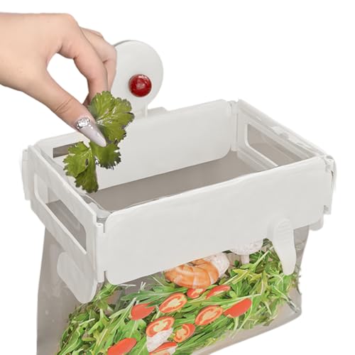 Generisch Porta bolsas de basura para la puerta, soporte plegable para bolsas de basura, soporte de pared extraíble para cocina, lavandería, exterior, jardín, camping, barco