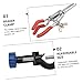 OUNONA 1set Tube Clamp Holder Adjustable Beaker Clamp Laboratory Stand Clip Lightweight Flask Fixing Clip for Scientific Research Teaching Experiments and Industrial Use