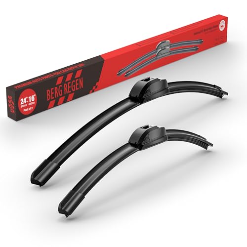 Image of BERG REGEN 24 inch+16 inch Windshield Wiper Blades Replacement for Hyundai Tucson 2005-2015, Subaru Impreza 2008-2012, Kia Sportage 2005-2010, Kia Spectra 2005-2009 -Genuine OEM Quality (Set of 2)