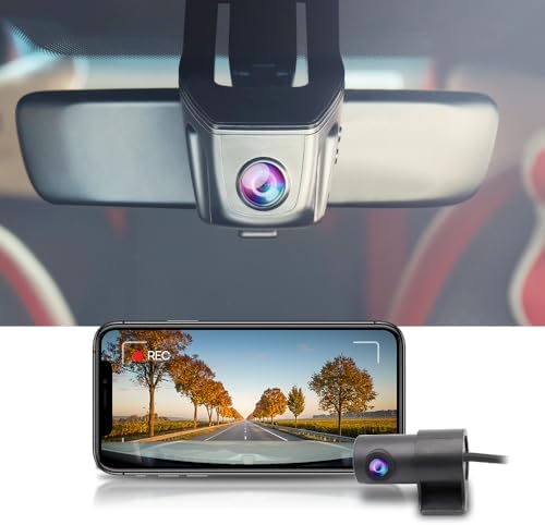 Fitcamx Front 2160P+Rear 1080P Dash Cam Adapts for Lexus RX NX 2016-2021 & UX 2016-2024 (Model A/No Big Cover), OEM Style, 2 Way HD Video, Loop Recording, WiFi & APP, G-Sensor, Easy to Use, 128GB Card