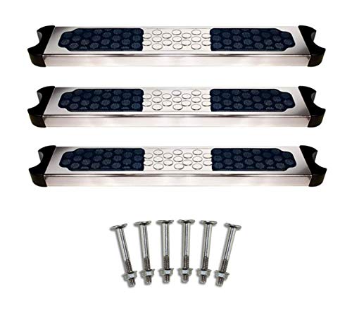 3) Hydrotools 87906 Pool Stainless Steel Ladder Rung Steps + Complete Bolts Set