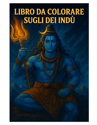 Libro da Colorare sugli Dei Indu: 50 Illustrazioni Sacre per Bambini e Adulti