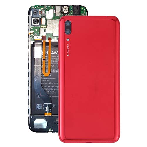 Batterie couverture arrière Huawei Y7 Pro 2019 rouge lentille caméra boutons