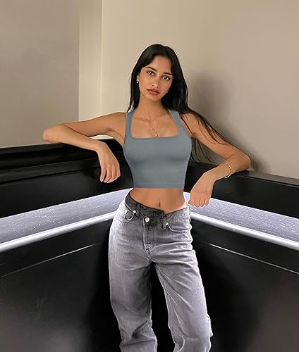 50% Off OLCHEE Women's 3-Pack Seamless Crop Tank Tops