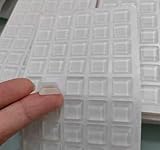 40pcs, Transparent, Self-Adhesive, Square, Buffer Pads