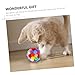 GANAZONO 3pcs Cat Teaser Balls Colorful Elastic Yarn Balls for Indoor Cat Toys for Exercise and Fun Pet Supplies for