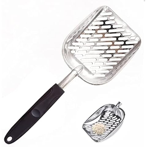 KOUHA Cat Litter Scoop Cat Litter Scoop Made of Aluminium Alloy Cat Litter Tray Shovel Cover