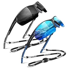 2 Black Black & Black Mirrored Ice Blue