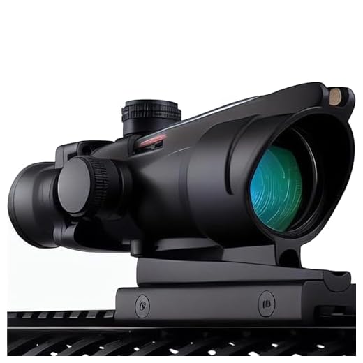 CTOPTIC 4x32 Real Fiber Red Dot Scope Etched Reticle Hunting Scopes Optical Sight Black