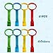 feehope 8Pcs Playpen Pull Up Rings, Plastic Adjustable Safety Baby Pull Up Rings – Toddler Walking Assistant, Easy Install for Playpen, Adjustable Plastic Circles for Crib with Standing Support