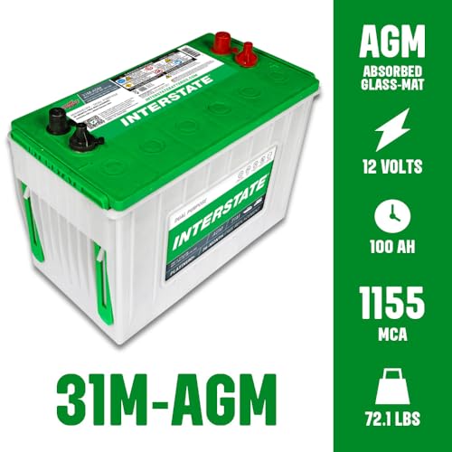 Image of Interstate Batteries Marine /RV Battery 12V 100Ah 925CCA Group 31M AGM