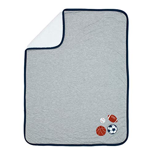 Lambs & Ivy Hall Of Fame Sports Jersey/Sherpa Cozy Baby Blanket #TOP2