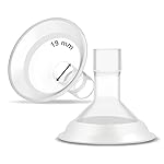 Maymom MyFit Comfy Series 19 mm Two-Piece Design Breastshield Compatible with Medela Breast Pump Parts; Replace Medela Shields; Fit MaxFlow Flex Connector; 2pc