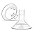 Maymom MyFit Comfy Series 19 mm Two-Piece Design Breastshield Compatible with Medela Breast Pump Parts; Replace Medela Shields; Fit MaxFlow Flex Connector; 2pc