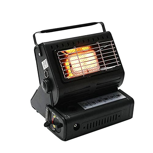 HLILY Gasheizgerät, Tragbar Gasheizung mit Umfallschutz, Außen Camping Wärmer Licht, Klein und leicht, Winter heizstrahler Butan, Für Angeln Hicking Terrassen Innen Cover