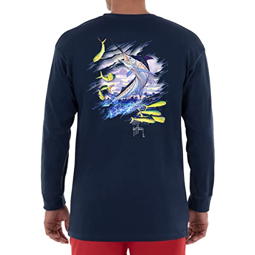 Guy Harvey Men’s Offshore Fish Collection Long Sleeve T-Shirt