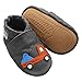 mepiq Soft Leather Baby Shoes Moccasins Boys Girls Toddler Slippers Rubber Sole Slip on First Walking Crawling Crib Shoes Boots for Kids 0-6 Months