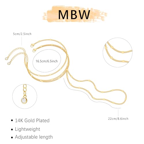 Image of Hand Chain Bracelet for Women Trendy, Dainty Silver Beaded Finger Ring Bracelet Non Tarnish Minimalist Adjustable Simple Cute Silver Bracelets Waterproof Fashion Jewelry