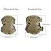 Tactical Combat Knee & Elbow Protective Pads Set for Outdoor CS Paintball Game Cycling Safety Skateboarding Gear Skates Knee Protection Guard Pads (MC03)
