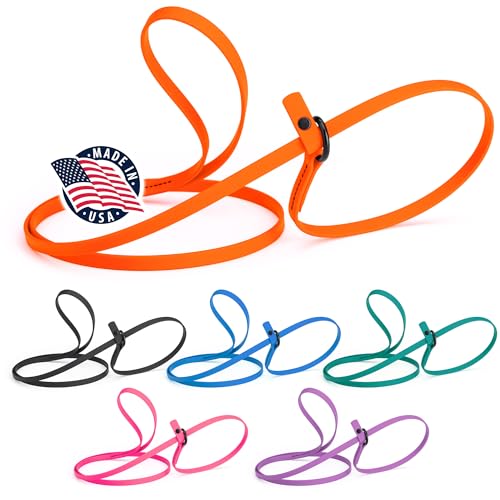 Dogline Biothane Slip Dog Leash - for Small, Medium and Large Dogs - Odor Free Slip Lead, Heavy Duty...