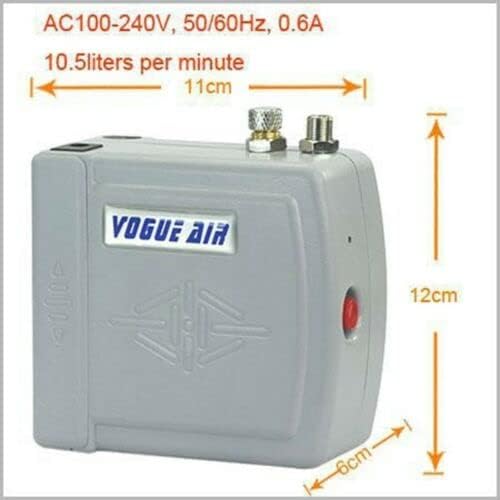 Mini Air Brush Compressor 0.3mm Air Brush Kit Spray Tattoo Nail Art Paint