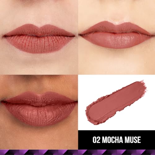 Image of Staze 9to9 Velvet Kiss Lipstick | Matte + Intense Color Lipstick | 12H Long Stay | Moisturizing & Lightweight Formula | 02 Mocha Muse | 3.8g