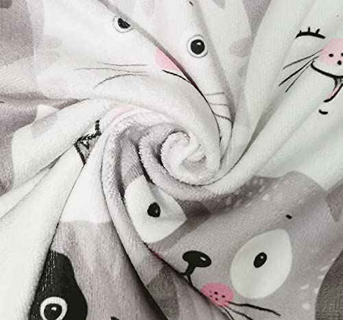 Slhets Funny Grey Cats Hand Towel Cute Kittens With Different Expressions Small Bath Towel Soft Absorbent Towels For Bathroom/Kitchen Decoration Hotel Gym Spa Sweat Towels 13.6 * 29' #TOP3