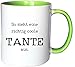 Produktbild Mister Merchandise Kaffeetasse Becher So Sieht eine richtig Coole Tante aus Aunt, Farbe: Weiß-Grün