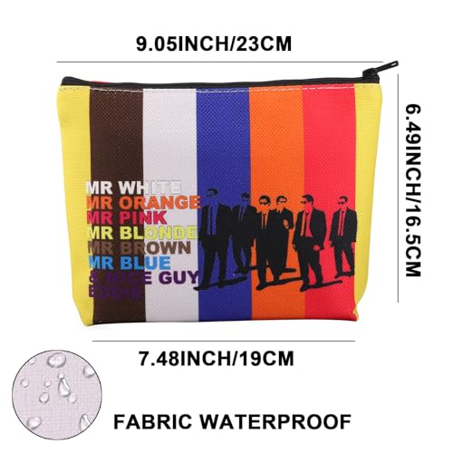 Crime Movie Makeup Bag Mr White Mr Orange Mr Pink Mr Blonde Mr Brown Mr Blue Gifts 90s Crime Film Zipper Pouch (Orange Pink UK) - Image 2