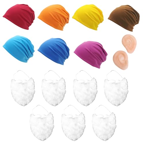 Accessoires de fête de Noël pour déguisement de nain multicolore en famille