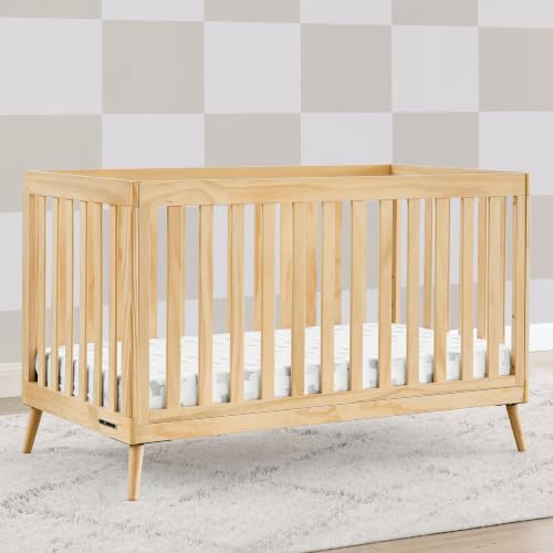 Image of Delta Children Essex 4-in-1 Baby Crib & Mattress, Natural