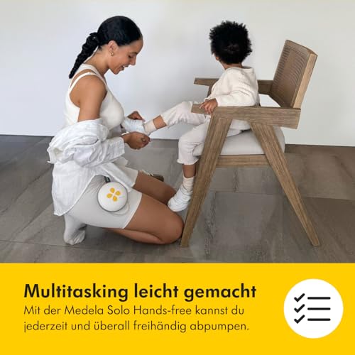 Medela Swing Maxi Hands-free Elektrische Doppelmilchpumpe – Einfaches und intuitives Design für unterwegs – Verbindbar mit der Medela Family App