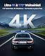 CIEVIE Dashcam Auto Vorne 4K, 1,5 IPS Display & 5G WiFi & 64GB Karte, 360° Drehbar Mini Dash Cam, Auto Kamera mit WDR Nachtsicht, 24/7 Parküberwachung, G-Sensor, Loop-Aufnahme, 170° Weitwinkel, C200