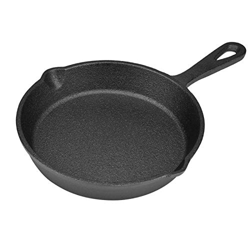 Kuuleyn sarten hierro fundido, sartén hierro fundido, Sartén - 16cm 20cm Sartén De Hierro Fundido Vintage Sartén Quemada Antiadherente (16cm)