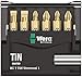 Wera - 5073537001 Various Mini-Check TiN SB Industrial Bit Set, 7 Piece