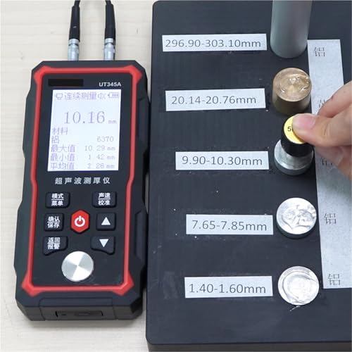 Medidor de espesor ultrasónico UT345A con sonda digital miniatura 4