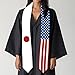 2026 Japan Flag and USA Flag Graduation Stole Graduation Sash for International Student (Baccalaureate Gown and Hat Not Included)