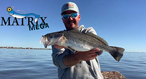 Dockside Matrix Shad Mega Shad 4 Inch Fishing Lure Speckled Trout, Redfish, Bass And Flounder For Freshwater And Saltwater Inshore Fishing Soft Baits (Pink Champagne) #TOP6