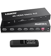 Amazon | avedio links 4K@60Hz HDMIマトリックス 4入力2出力切替器