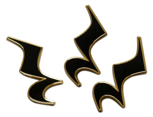 Image of Novel Merk Music Note Lapel Pin, Hat Pin & Tie Tack Set - Clutch Back