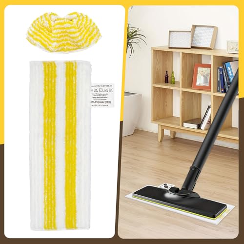 7 Stück Universal Bodentuchset, Saugstarke Bodentücher für Kärcher easyfix SC 1, SC 2, SC 3, SC 4, SC 5 Dampfreiniger, 3 Bodendüse und 4 die Handdüse, Mikrofasertuch für alle Bodenarten
