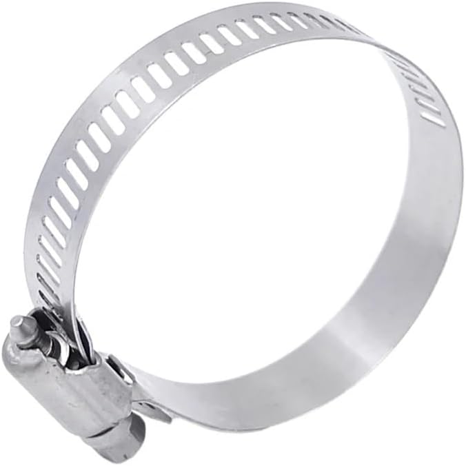 Hose Clips Pipe Clamps Stainless Steel Hoop Clamp Hose 304 Stainless Steel Automotive Pipes Clip Fixed Tool(33-57mm - (5pcs))