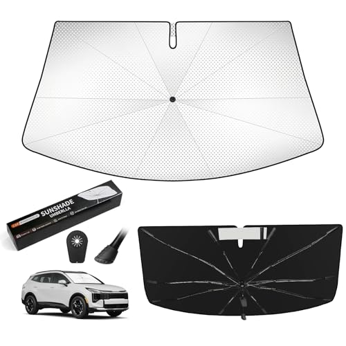 VEENJOY Windshield Sun Shade Umbrella for Kia Sportage 2023 2024 2025 2026 Accessories, Upgraded...