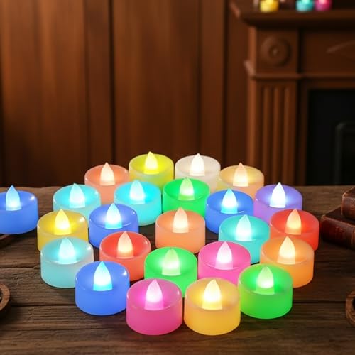Coku Flameless LED Tealight Candles Smokeless Battery Operated No...